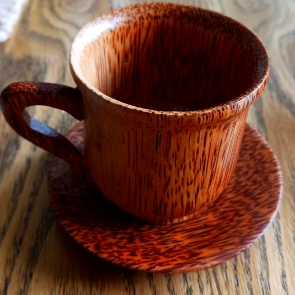 Coconut Wood Teacup